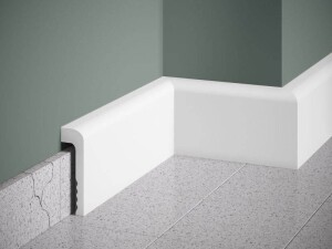 Listwa przypodłogowa malowana na biało MD005P Mardom Decor