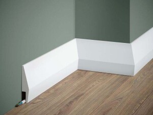 Listwa przypodłogowa biała MD016P Mardom Decor