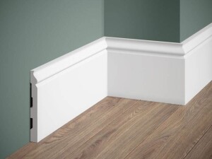 Listwa przypodłogowa MD360P malowana na biało Mardom Decor