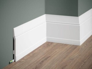 Listwa malowana na biało przypodłogowa MD361P Mardom Decor