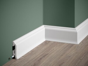 Listwa przypodłogowa malowana na biało MD8300P Mardom Decor