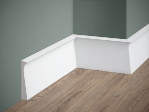 Listwa przypodłogowa biała QS004P Mardom Decor