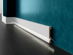 Listwa przypodłogowa LED LPC-29M-LE malowana na biało Creativa