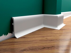 Listwa przypodłogowa biała satynowa powłoka LPC-40M Creativa