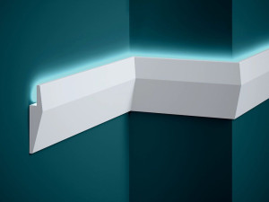 Gzyms ścienny LED MD016P malowany na biało Mardom Decor