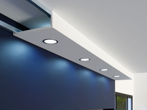 Zabudowa "L" z karton gips GKL1030 szer. 10 cm / wys. 30 cm / dł. 120 cm