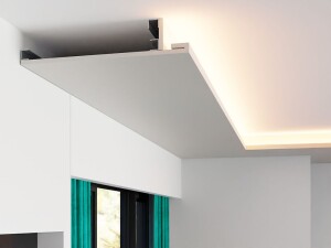 Gotowa półka do sufitu podwieszanego GKP1050 szer. 50 cm / wys. 10 cm / dł. 120 cm