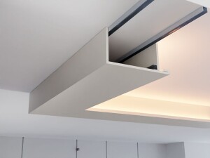 Gotowa do montażu półka LED z karton-gipsu GKS2040 szer. 40 cm / wys. 20 cm / dł. 120 cm