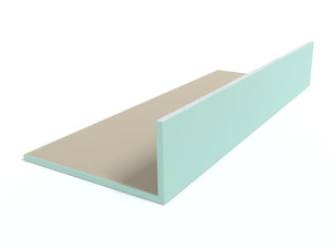 Odporna na wilgoć zabudowa sufitu z impregnowanej g-k GKL1535-I szer. 35 cm / wys. 15 cm / dł. 120 cm