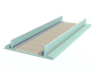 Zabudowa TV z miejscem na LED, wilgocioodporna płyta g-k GKD1050-I szer. 50 cm / wys. 50 cm / dł. 120 cm