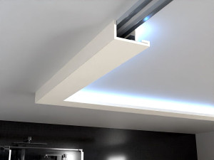 Półka z miejscem na LED, gotowa do montażu, impregnowana GKS1020-I szer. 20 cm / wys. 10 cm / dł. 120 cm