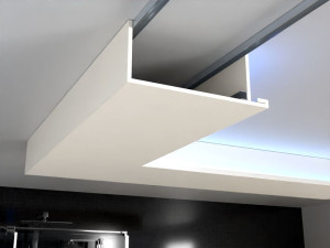 Półka LED z wilgocioodpornego GK gotowa do montażu GKS2050-I szer. 50 cm / wys. 20 cm / dł. 120 cm