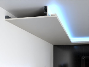 Prefabrykat do sufitów podwieszanych z płyty GK odpornej na wilgoć GKP1050-I szer. 50 cm / wys. 10 cm / dł. 120 cm