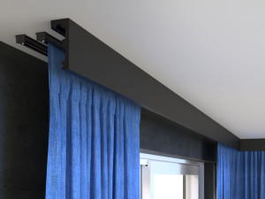 Maskownica karnisza czarna K10040B Decor System