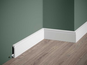 Listwa przypodłogowa malowana na biało MD027P Mardom Decor