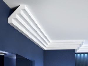 Listwa sufitowa LP14/ 10,8 x 10,8 x 200 cm/ Decor System / do każdego wnętrza / montaż na klej / odporność na wilgoć