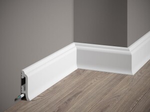 Listwa przypodłogowa MD8300 Mardom Decor - Biała Listwa podłogowa - 8 cm