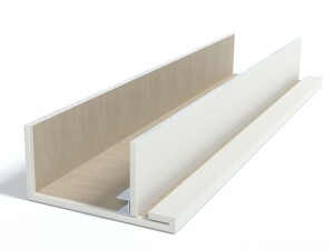 Półka pod zabudowę TV z LED GKS1530