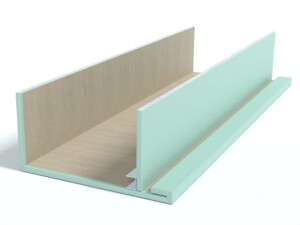 Impregnowana zabudowa TV z GK GKS2040-i