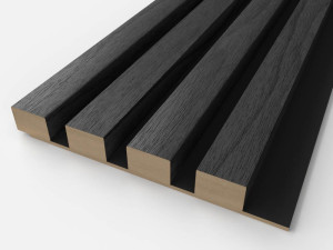 Lamel Ścienny z MDF Dąb Czarny Prestige Decor