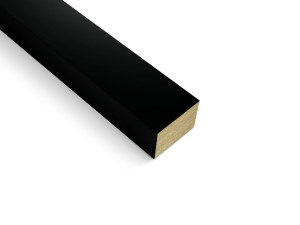 Lamel ścienny pojedynczy MDF 28x20 mm Czarny Prestige Decor