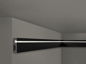 Listwa oświetleniowa LED sufitowa czarna IL11 Wallstyl