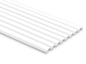 Panel ścienny premium pomalowany na biało WP001TP Duna 200 cm Mardom Decor