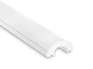 Zakończenie lewe panela ściennego premium pomalowany na biało WP001LTP Duna 200 cm Mardom Decor
