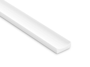 Zakończenie lewe panela ściennego premium pomalowanego na biało WP002LP Lumio Mardom Decor