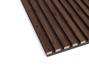Panel 3D na filcu 60x60 - Orzech - LAMEO