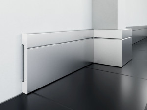 Listwa przypodłogowa LPC-20 malowana na Srebrny RAL 9006 Creativa