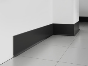 Aluminiowa listwa podłogowa LP80 Ciemny Szary RAL 7021 Creativa