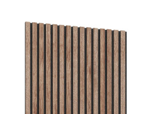 Panel akustyczny na czarnym filcu fornirowany 60x60 - Orzech Amerykański - LAMEO