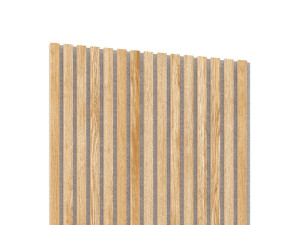 Panel akustyczny na szarym filcu fornirowany 60x60 - Dąb  -  LAMEO