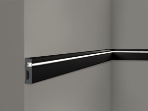 Listwa ścienna oświetleniowa IL11 czarna Wallstyl NMC