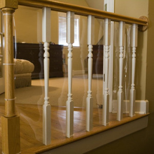 Folia zabezpieczająca balustradę ZABEZPIECZENIE DO BALUSTRADY na schody FOLIA PVC 250X90CM