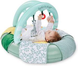 SOPHIE LA GIRAFE Cocoon'Aire mata edukacyjna dmuchana leżaczek + rogal