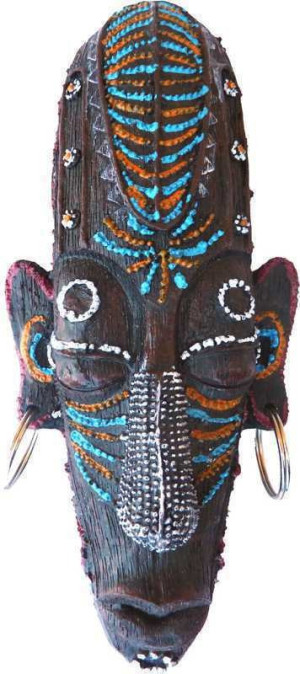 Masque décoratif nez blanc.