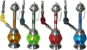 Mini hookas en verre coloré
