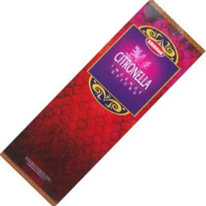 Pack de 25 boites d'encens batons krishan citronnelle - éloigne les moustiques