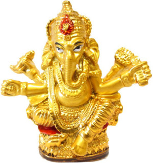 Ganesh en résine dorée