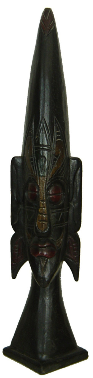 Totem indonésien à poser en bois