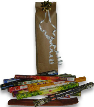 Pack prêt à offrir 17 boites d'encens + porte encens