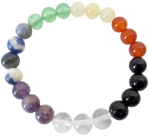 Bracelet 7 chakras perles pierres naturelles