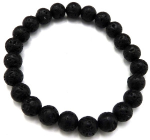 Bracelet pierre de lave perles de 8 mm