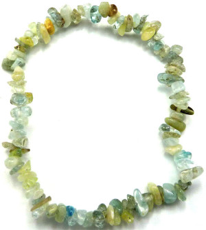 Bracelet aigue marine chips