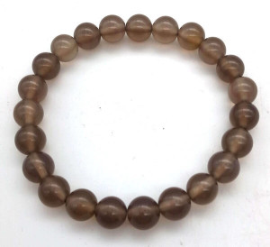 Bracelet Agate Grise perles 8mm