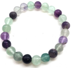 Bracelet Fluorite perles 8mm