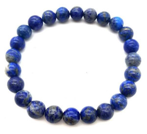 Bracelet Lapis Lazuli naturel 'A' perles 8mm