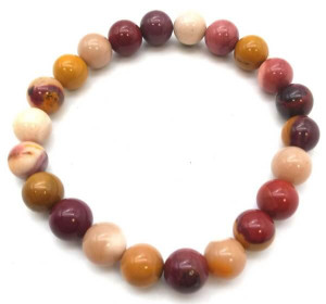 Bracelet Jaspe Mokaïte perles 8mm